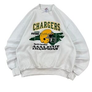 VTG Chargers Sweatshirt North Carolina‎ State Champions Men's Medium Made In USA